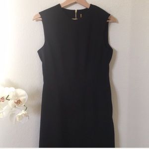 Louis Vuitton | black sheath dress w/ back zipper
